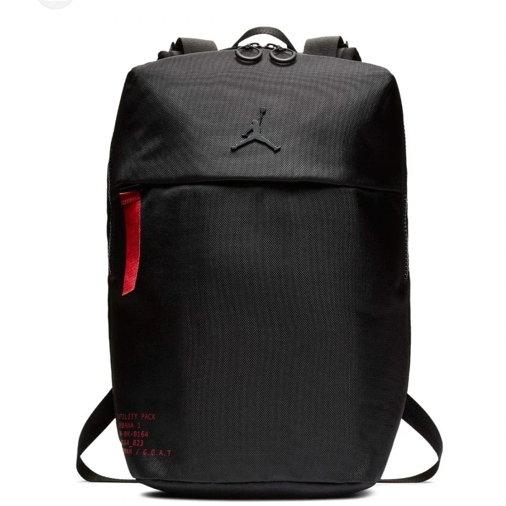Nike Jordan Utility Black Red Nylon Jumpman Men's Backpack